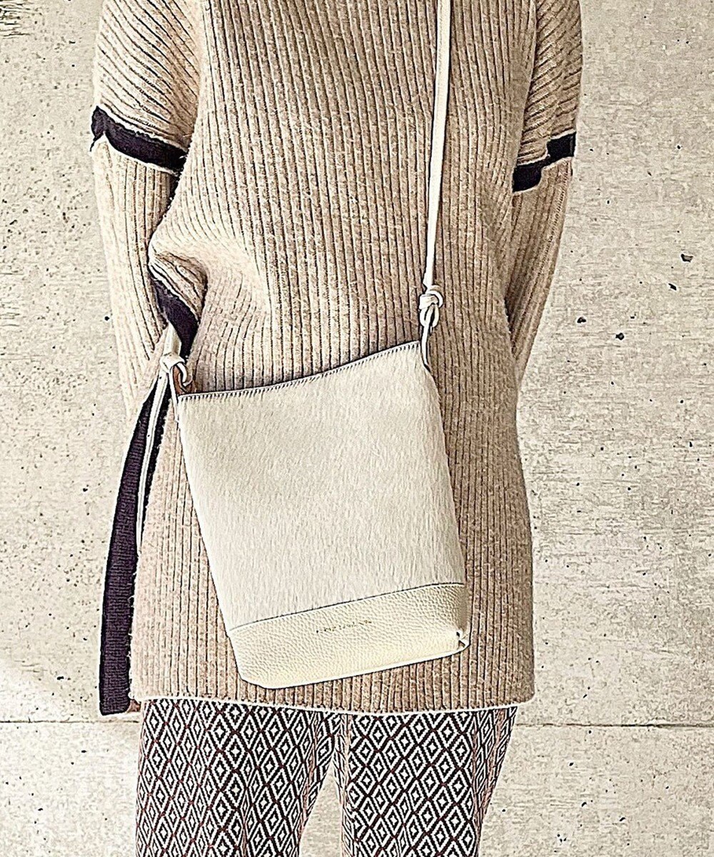 Hekhèr Le Style de Vie 【日本製】ハラコ×シュリンクレザー ショルダーバッグ 