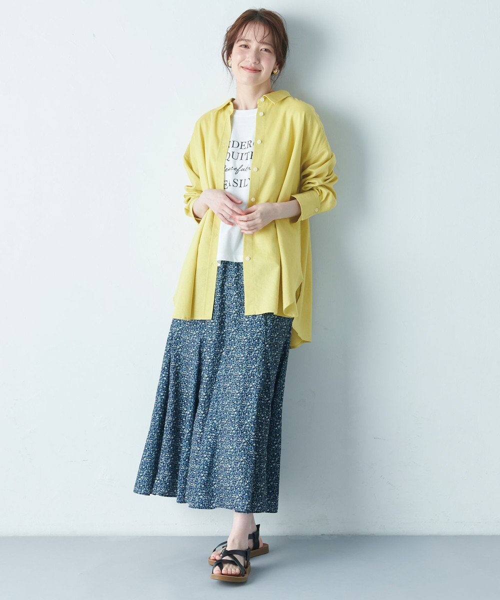 ANY ライトリネンクロスチュニックシャツ 