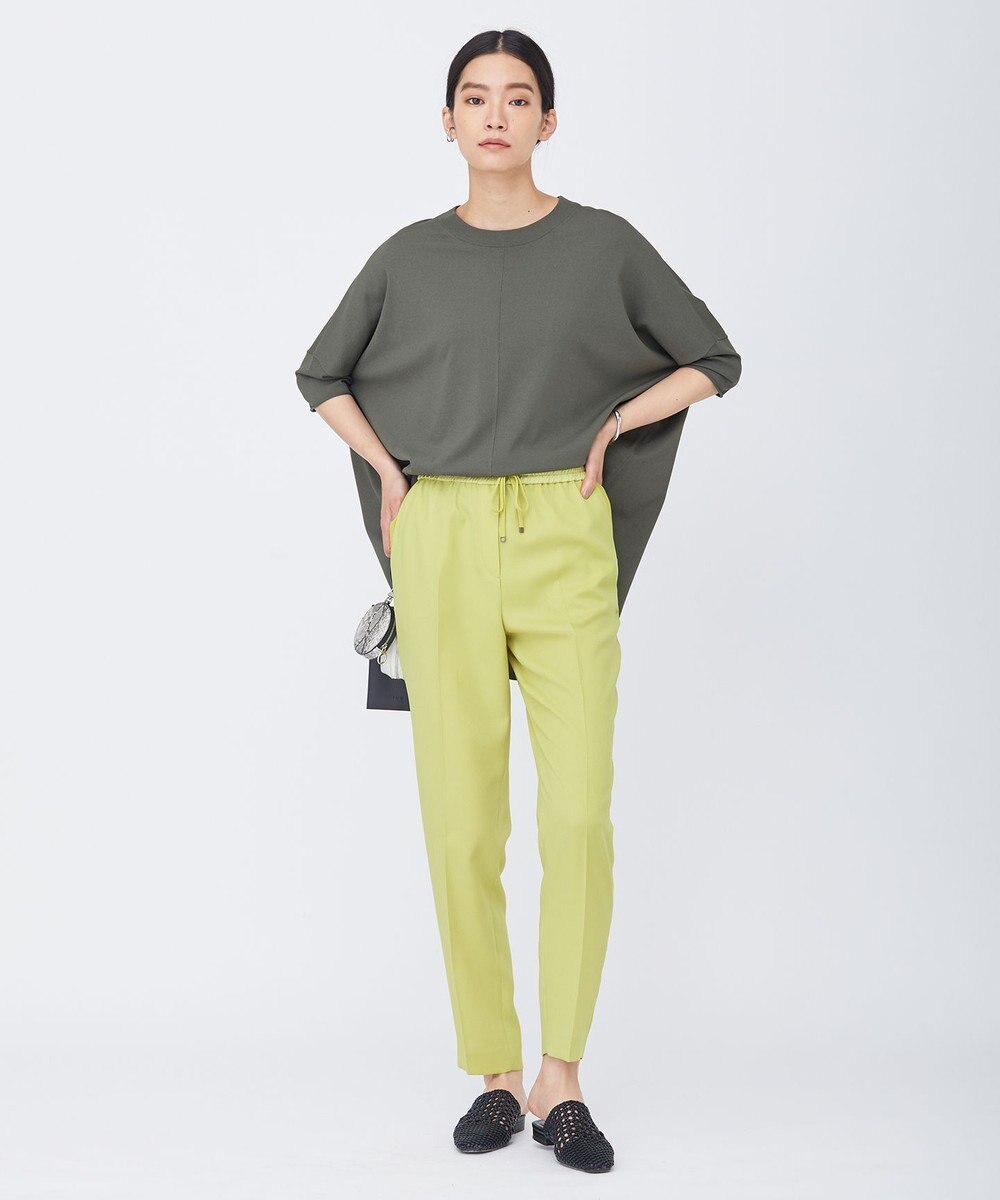 ICB L 【新色追加・洗える】 FluidBackSatin ドロストパンツ 