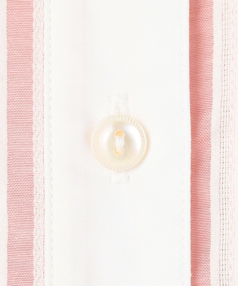 J.PRESS YORK STREET 【WOMEN】ピンタック バンドカラーストライプブラウス 