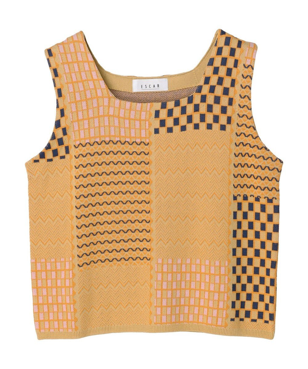 Green Parks ■ＥＳＣＡＲ　ダブルジャカードニットタンク 