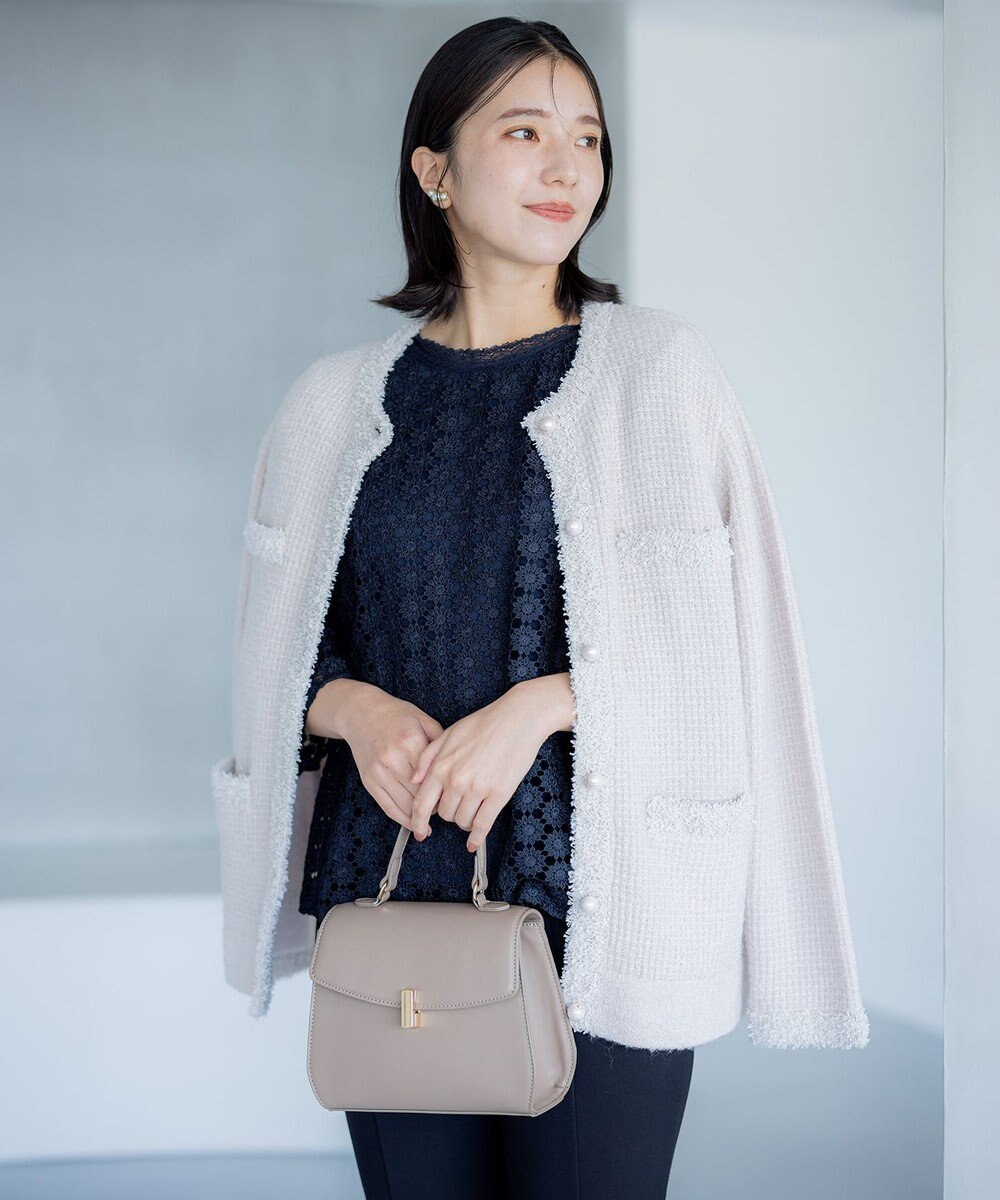 組曲 ツイードニット ジャケット 