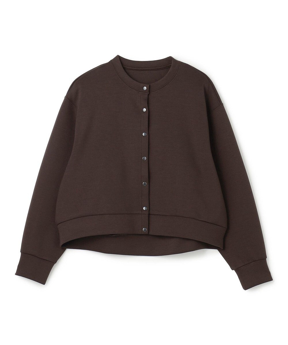 UNFILO L 【野呂佳代さん着用】BEAUTY FORM JERSEY スナップカーディガン 