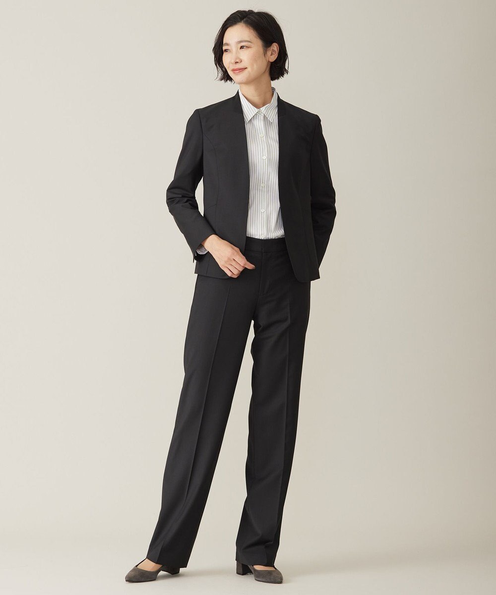 J.PRESS LADIES S 【セットアップ対応】BAHARIYE SOLID ストレート パンツ 