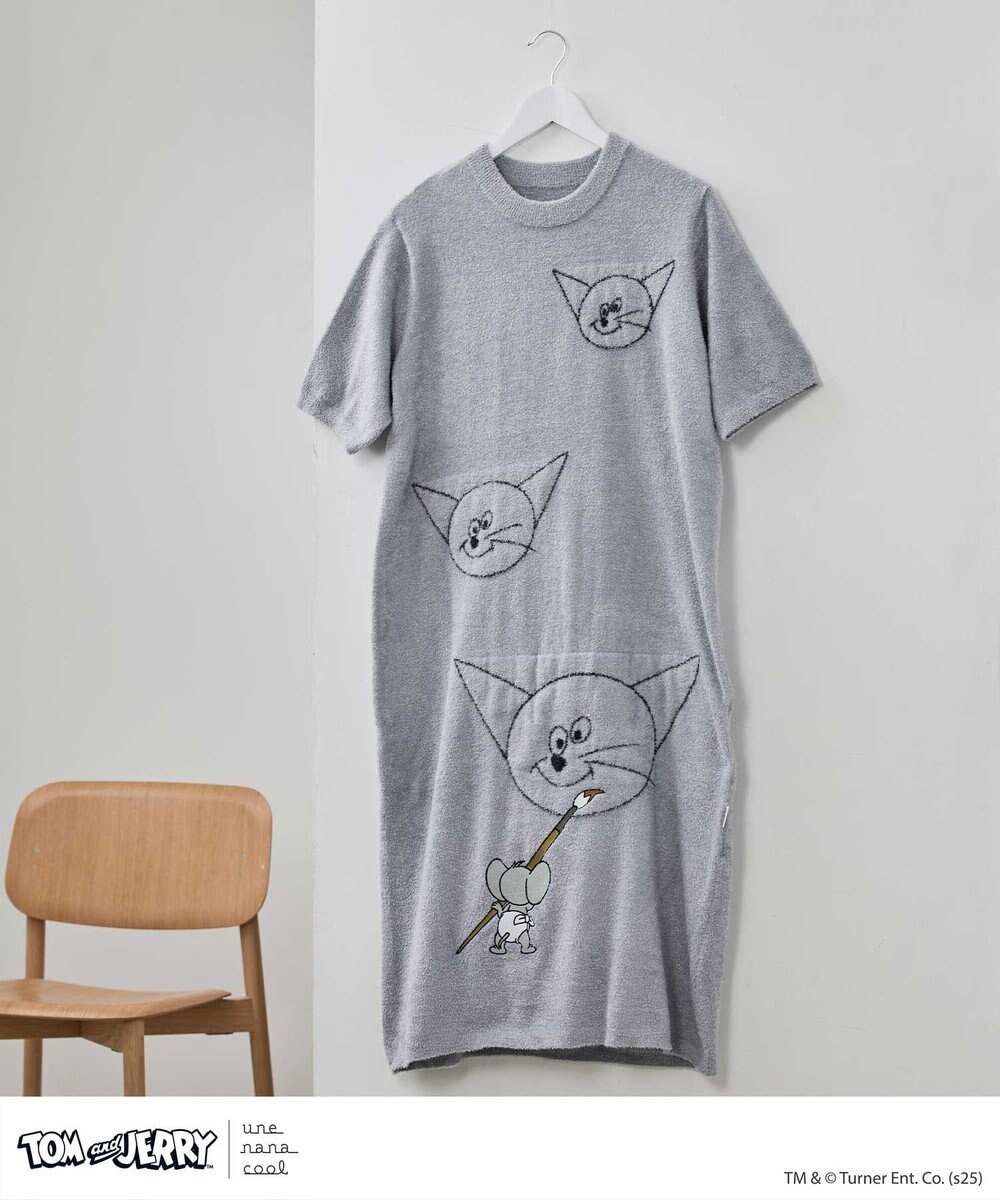une nana cool トムとジェリー × une nana cool なめらかふわふわワンピース 