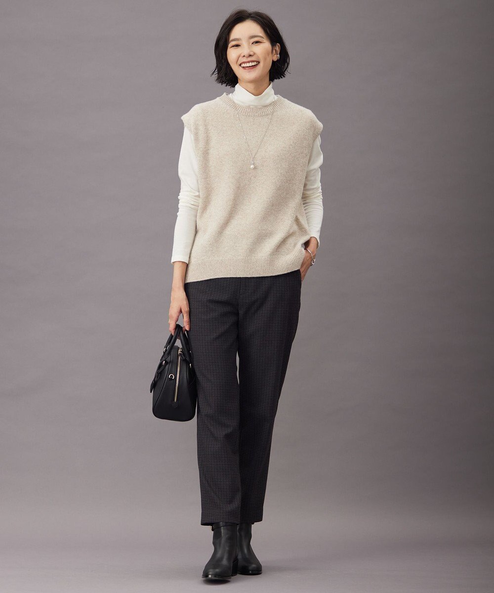 J.PRESS LADIES ウールジャージー  タートルネック カットソー 