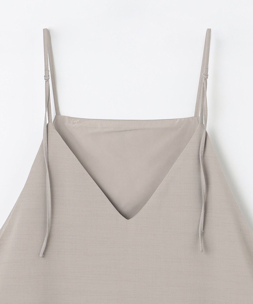 ANY L 【洗濯機可/セットアップ可/UVケア/速乾/イージーケア】サラサラテックリネンキャミソールワンピース 