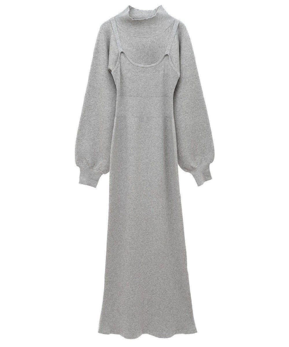 Green Parks ボレロ付ニットワンピース 