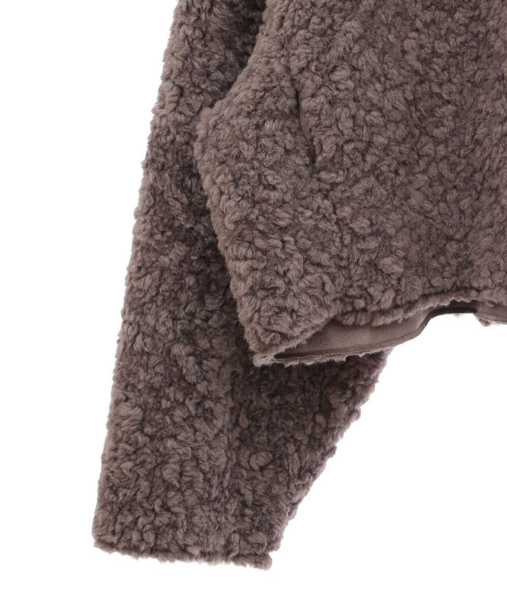 earth music&ecology リバーシブルフェイクムートンショートブルゾン 