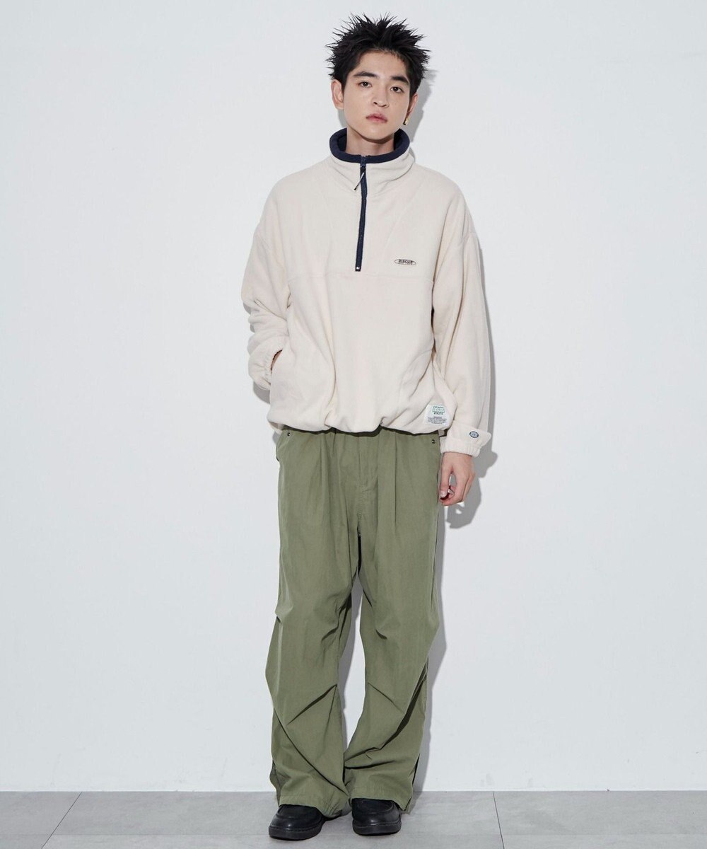 WEGO DISCUSフリースハーフジップPO 