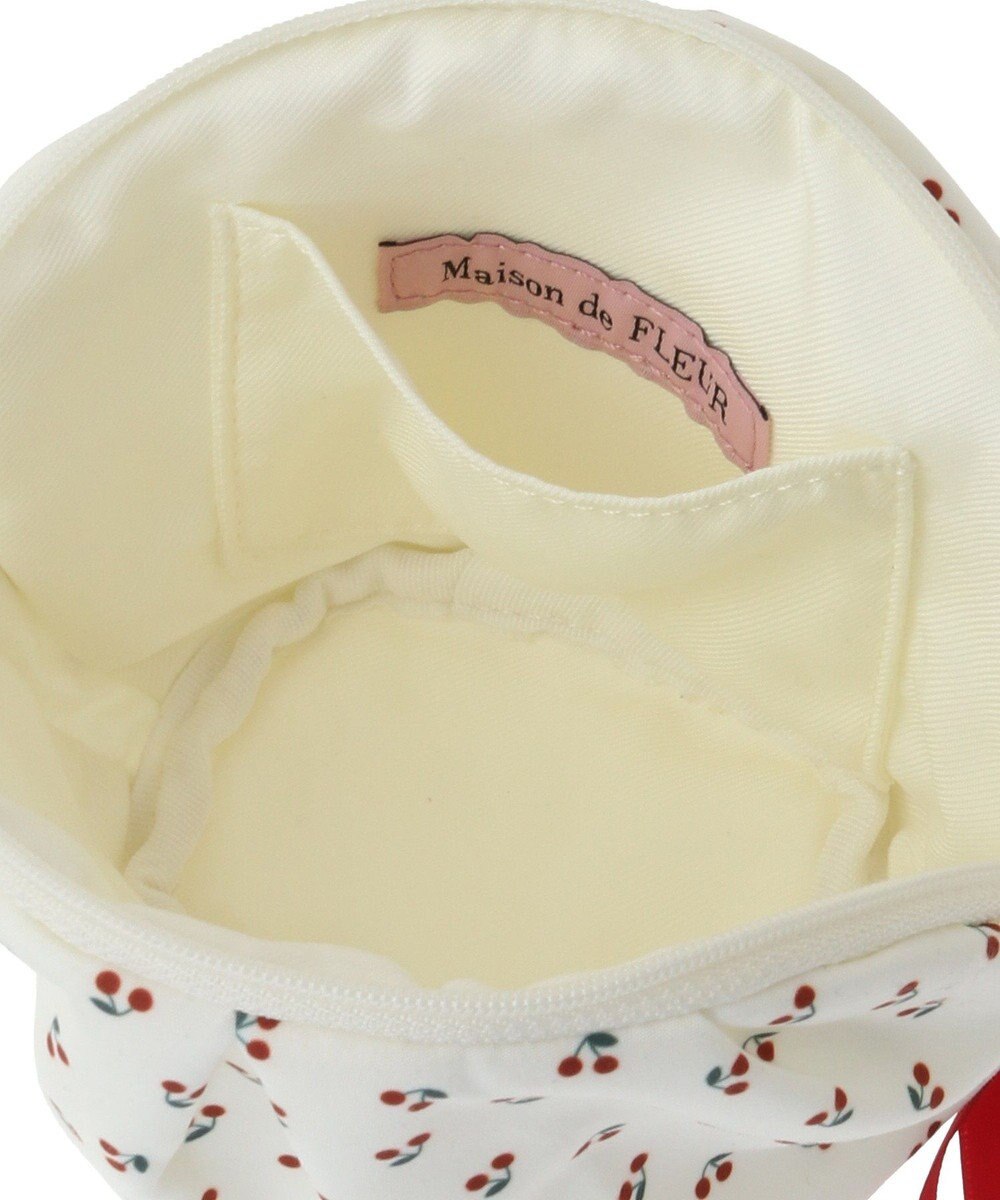 Maison de FLEUR チェリープリントポーチ 