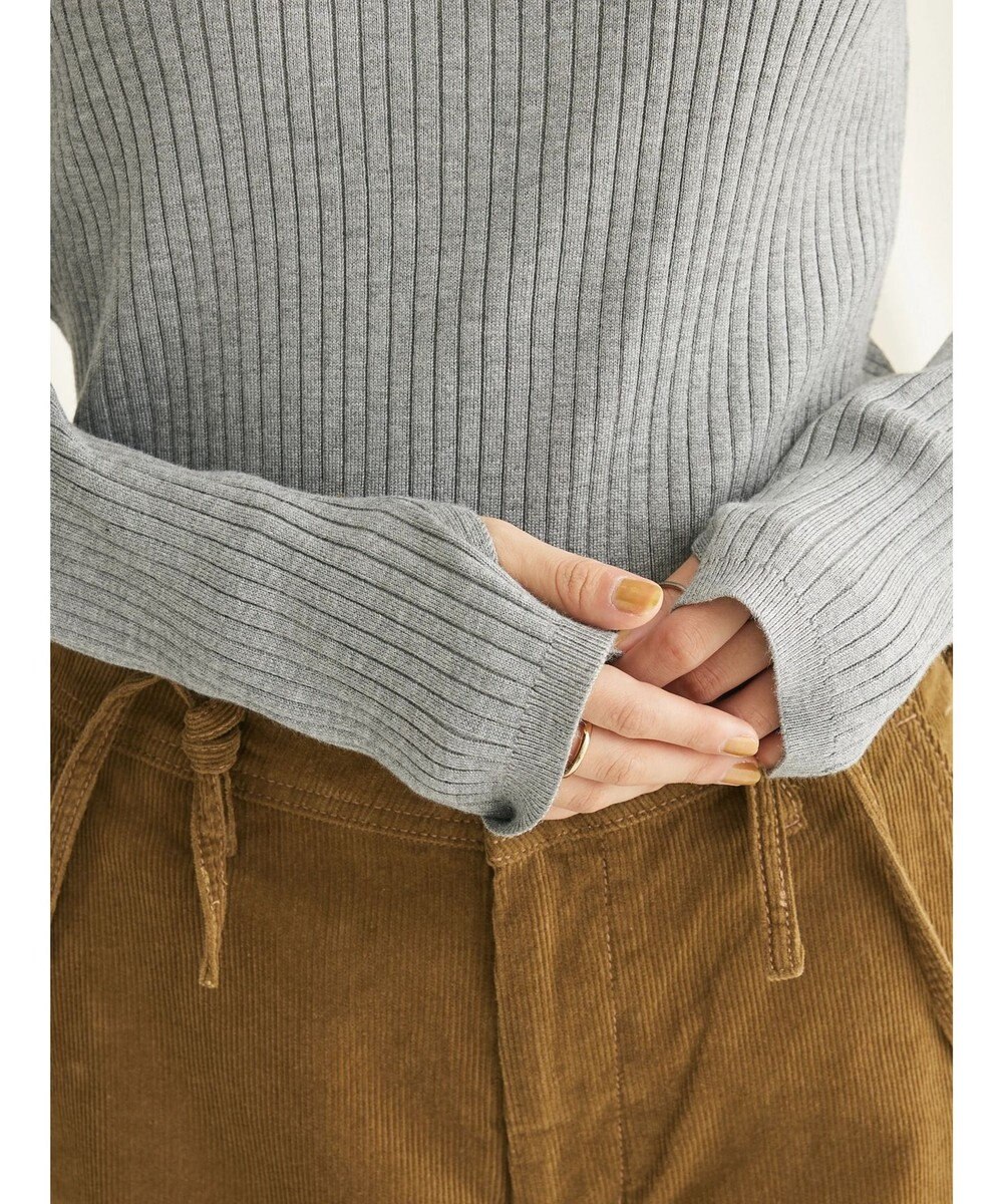 CRAFT STANDARD BOUTIQUE ウォッシャブルリブタートルニットプルオーバー 