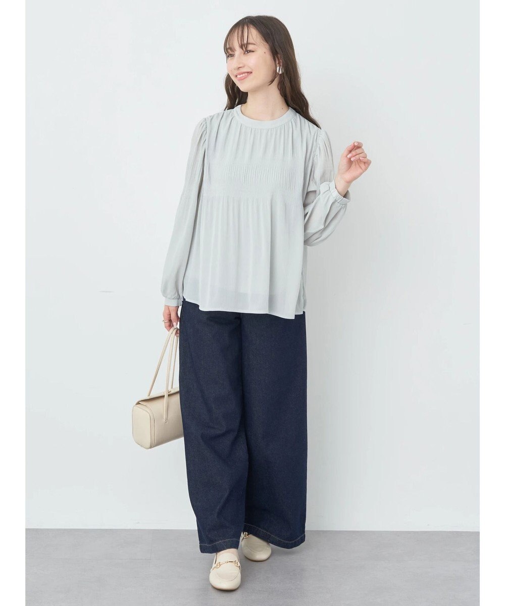 earth music&ecology マジョリカプリーツブラウス 