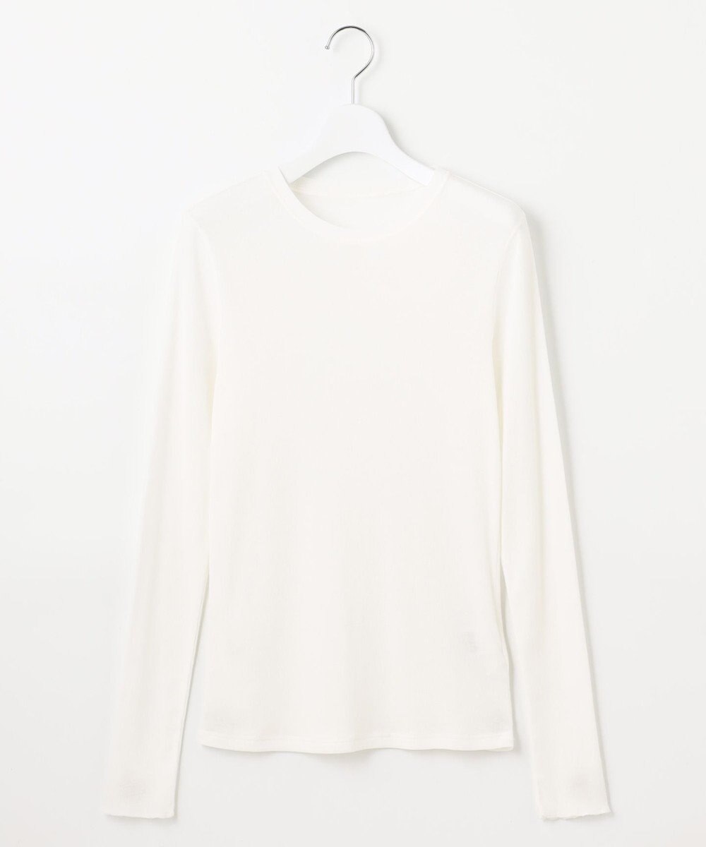 23区 【SLOW/一部店舗限定】シアーリブロンTEE クルーネック カットソー 