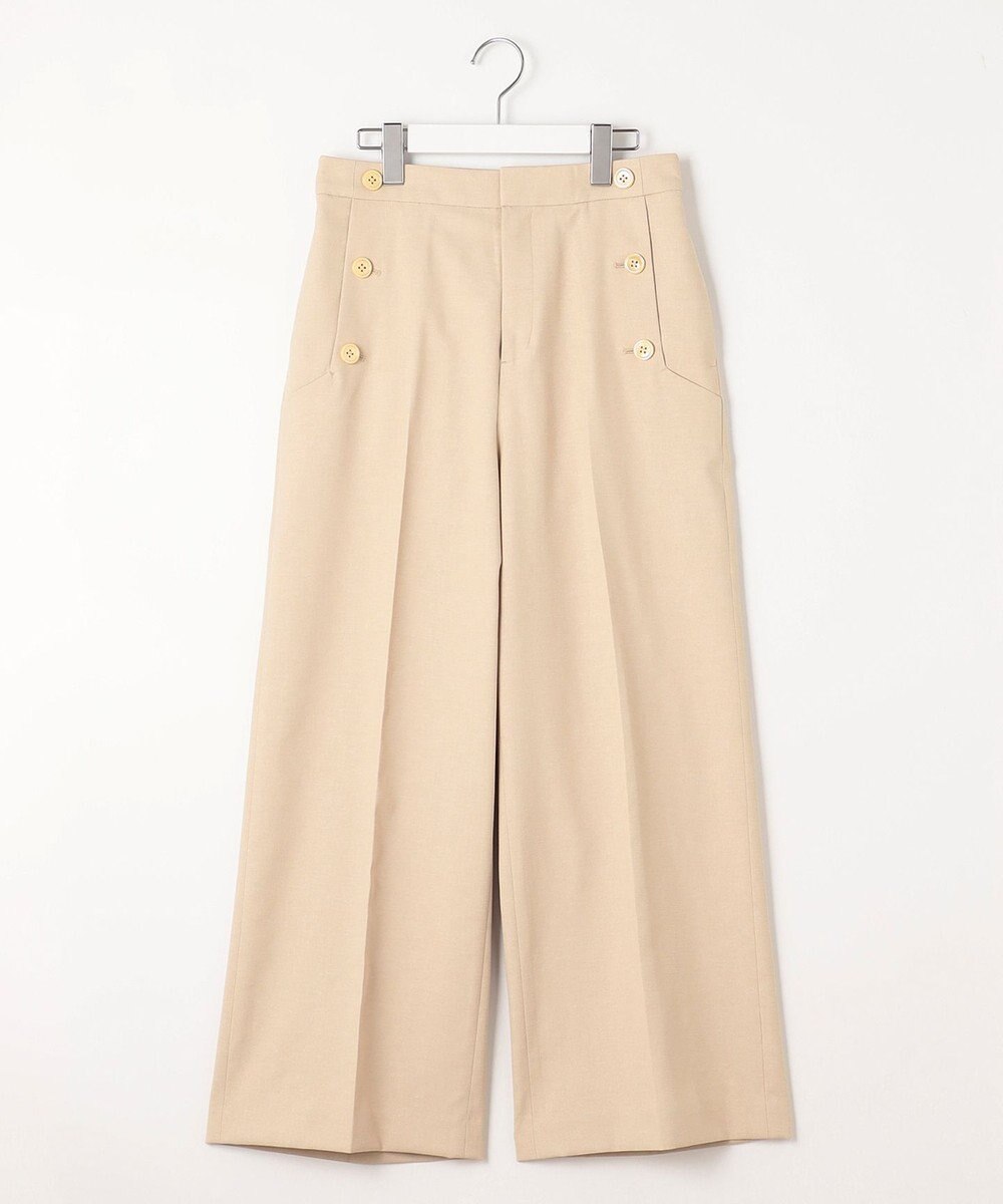 自由区 L 【接触冷感・UVカット・吸水速乾・洗える】シェルタリングドライオックスワイド パンツ 