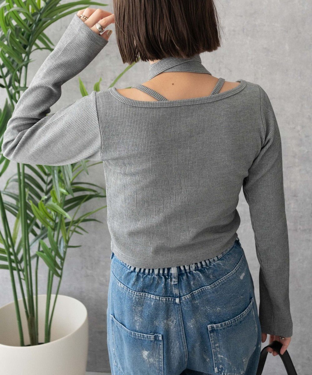 WEGO 【2点SET】ワンポイント刺繍キャミセットカーデ 