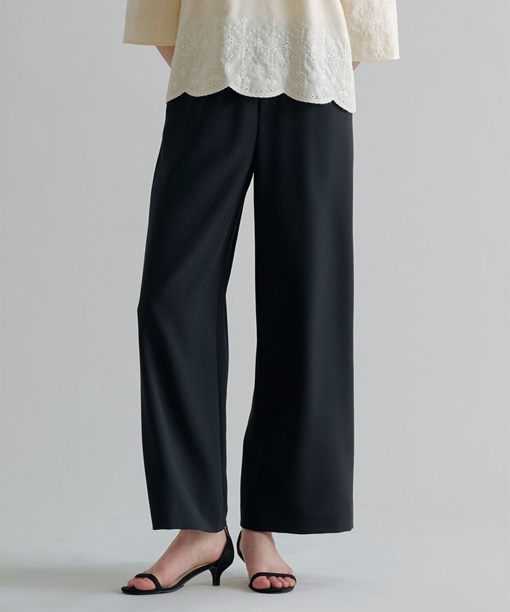 J.PRESS LADIES S RELAXION トロ ワイド イージー パンツ 