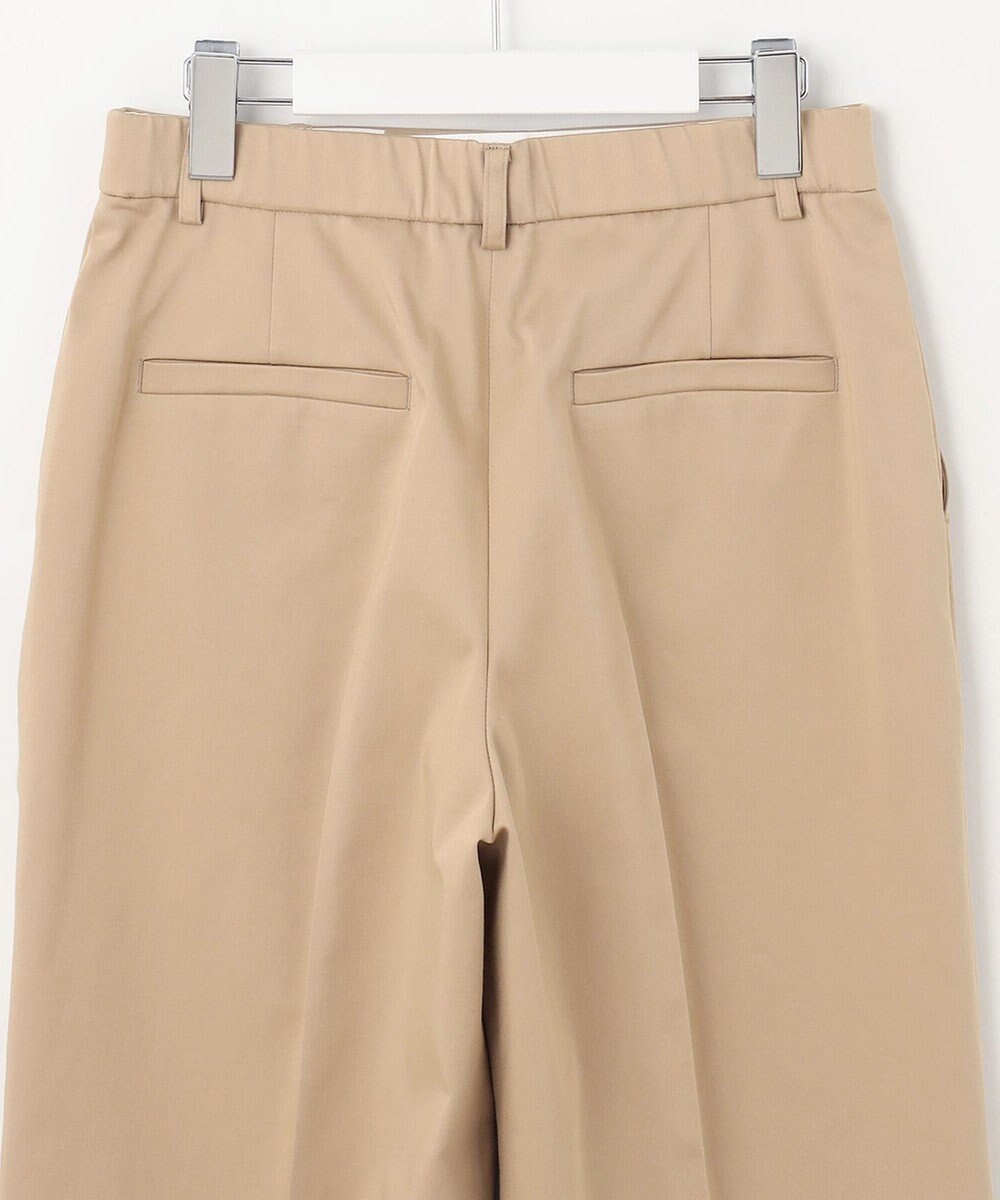 自由区 【接触冷感・洗える・XXSサイズあり】サテンストレッチクロップド丈 ワイドパンツ 