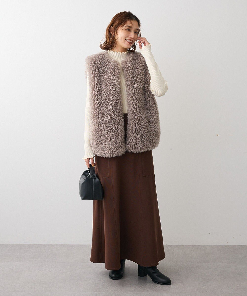 Green Parks ・ＥＬＥＮＣＡＲＥ　ＤＵＥ　サイドポケットフレアスカー 