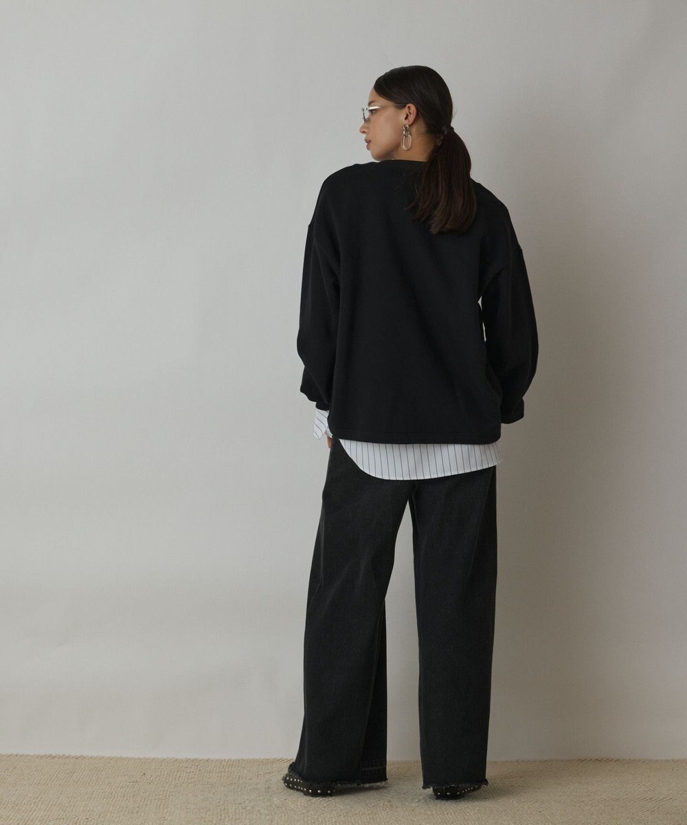 GRACE CONTINENTAL Catphoto裏毛トップ 