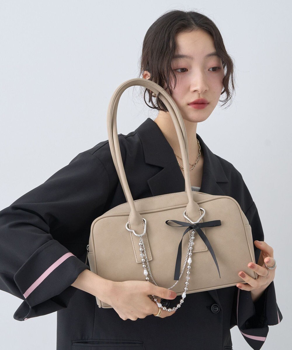 earth music&ecology リボンパールバッグチャーム 