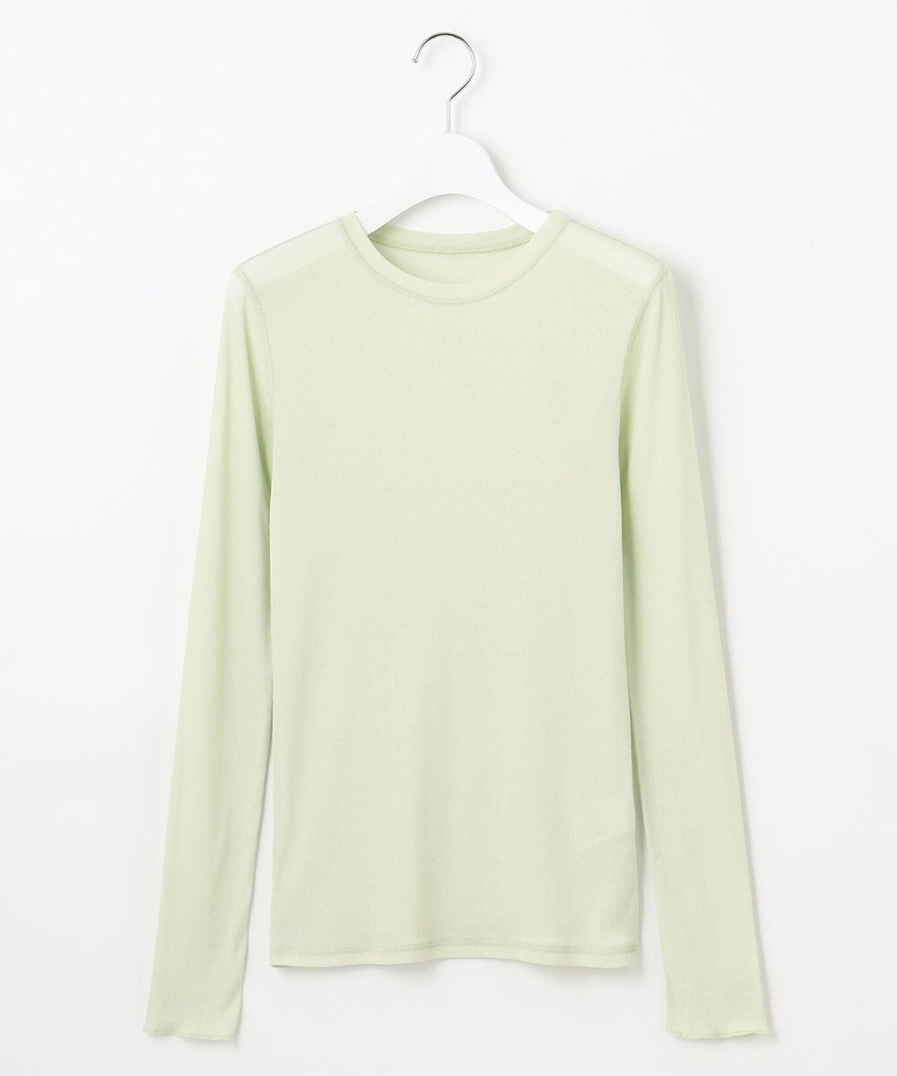 23区 【SLOW/一部店舗限定】シアーリブロンTEE クルーネック カットソー 