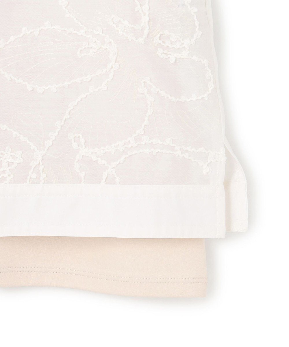 23区 【先行予約】シアーエンブロイダリー キャミソール コンビ Tシャツ 