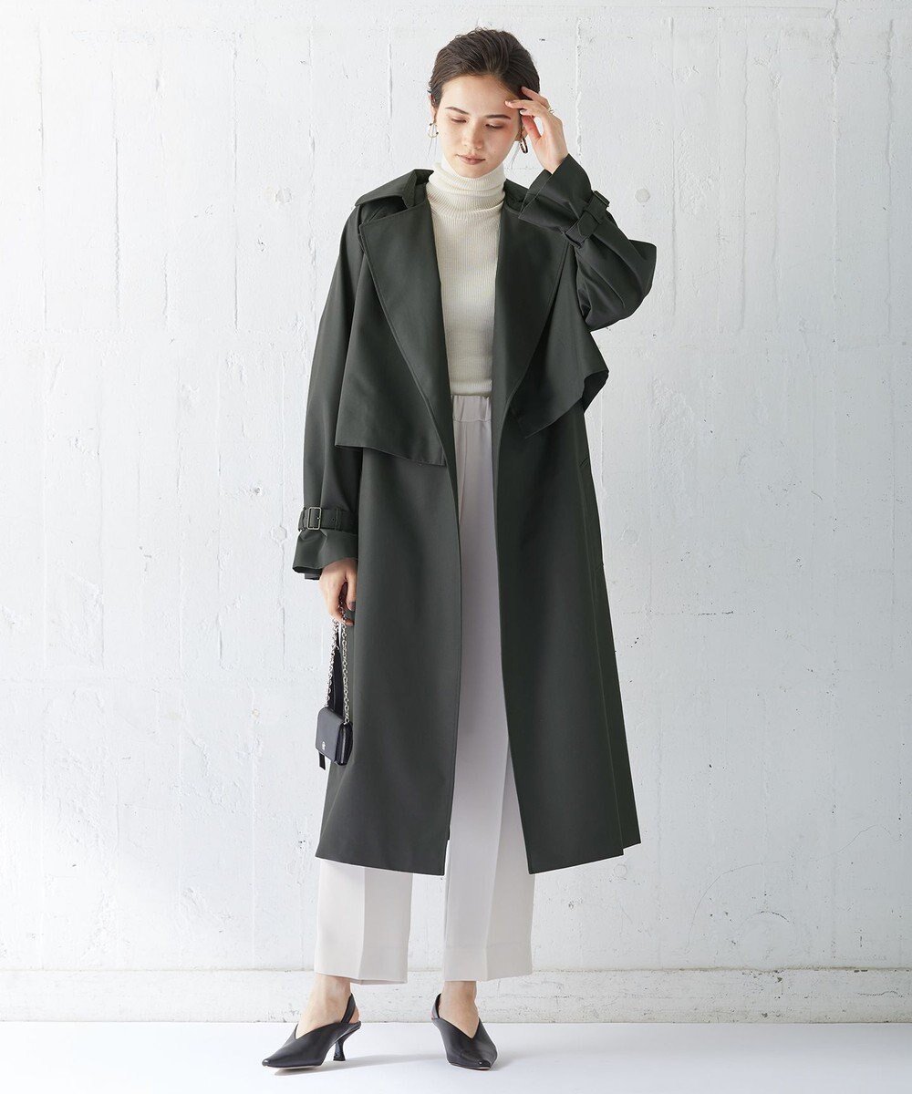 ICB 【洗える】エクストラファインメリノリブ タートルネックニット 