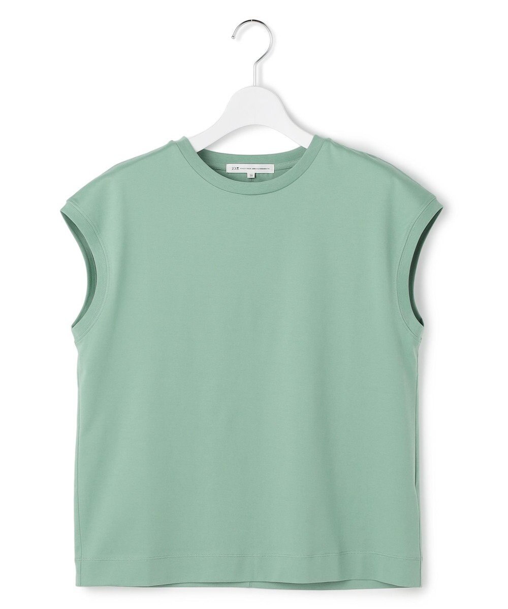 23区 シルキータッチ フレンチスリーブ Tシャツ 