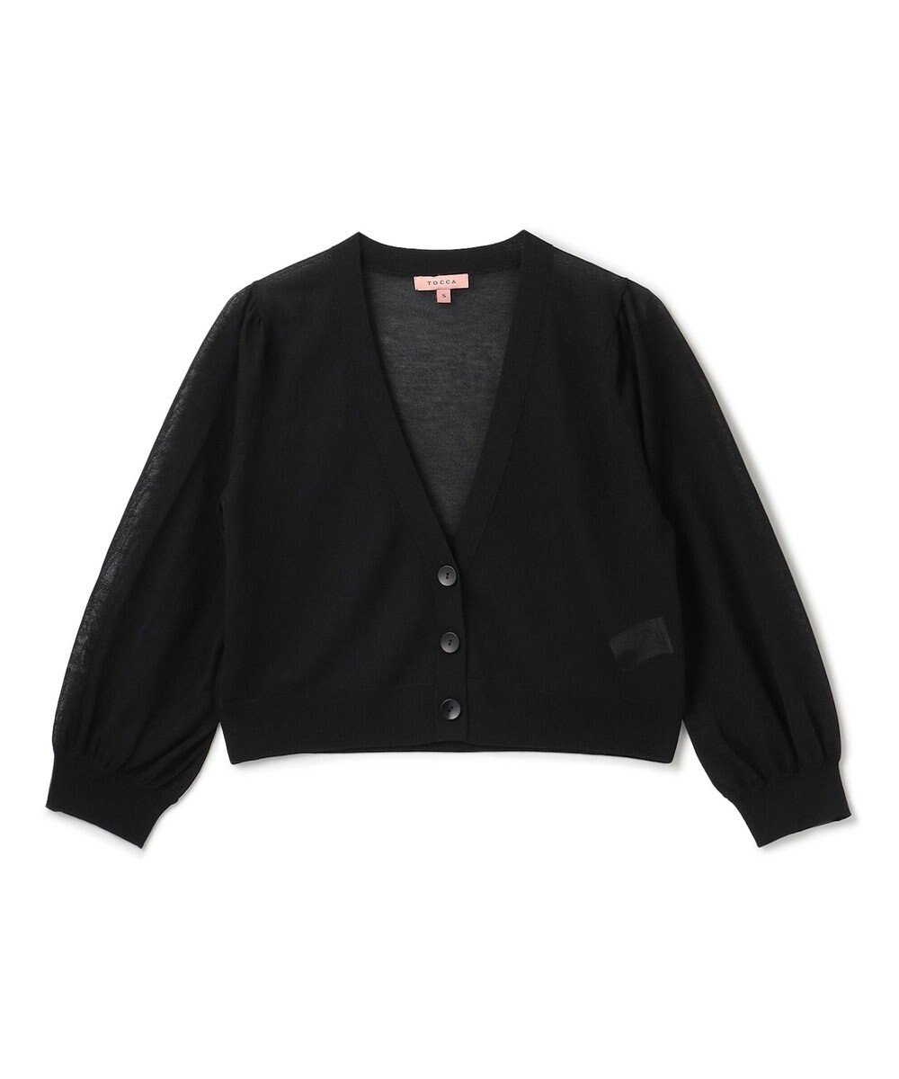 TOCCA 【洗える！】SHEER KNIT カーディガン 