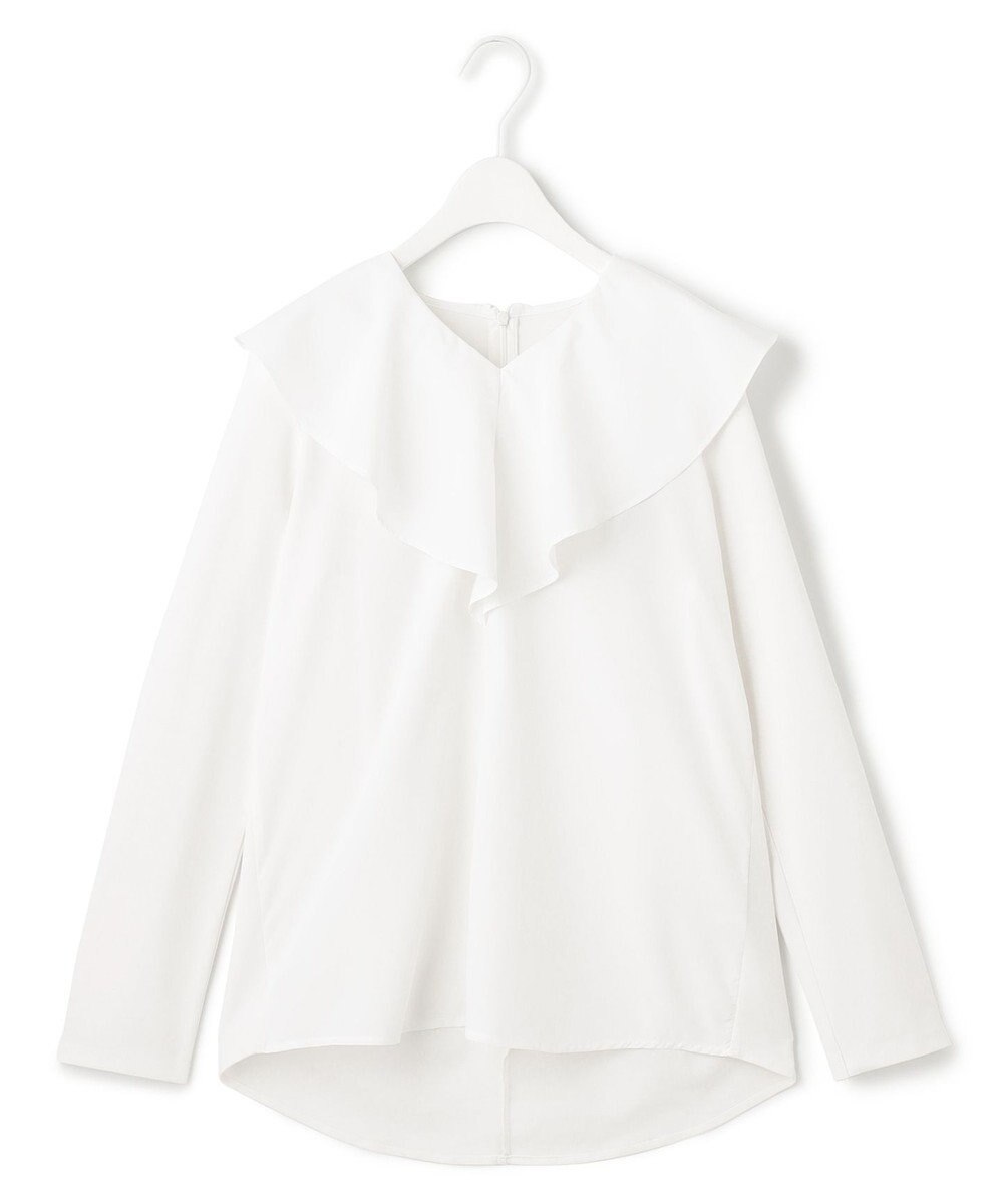 ICB L 【洗える】ハイゲージポンチ ラッフルカラープルオーバー 