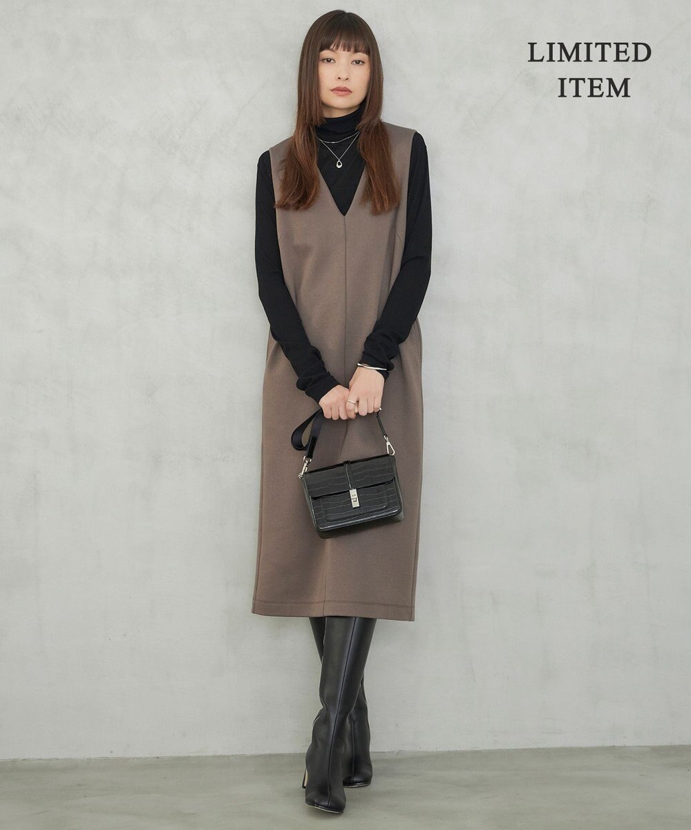 ICB L 【WEB限定・洗える】 コットンダンボール ジャンパースカート ワンピース 