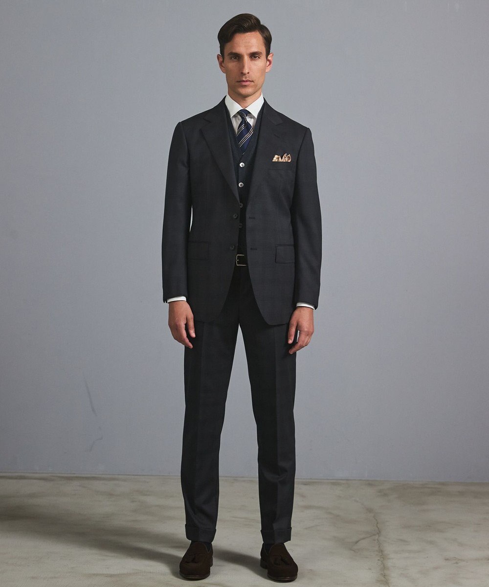 GOTAIRIKU 体温調整に【洗える/チクチクしにくい/ピリングしにくい】イタリア糸 ハイゲージ ベスト_WOOL100% 