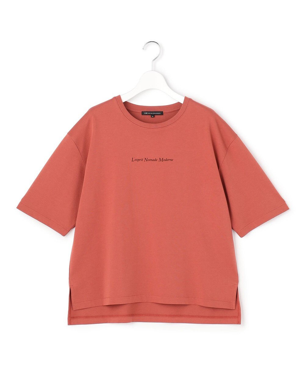 23区 【先行予約】ドロップショルダー メッセージ ロゴTシャツ 