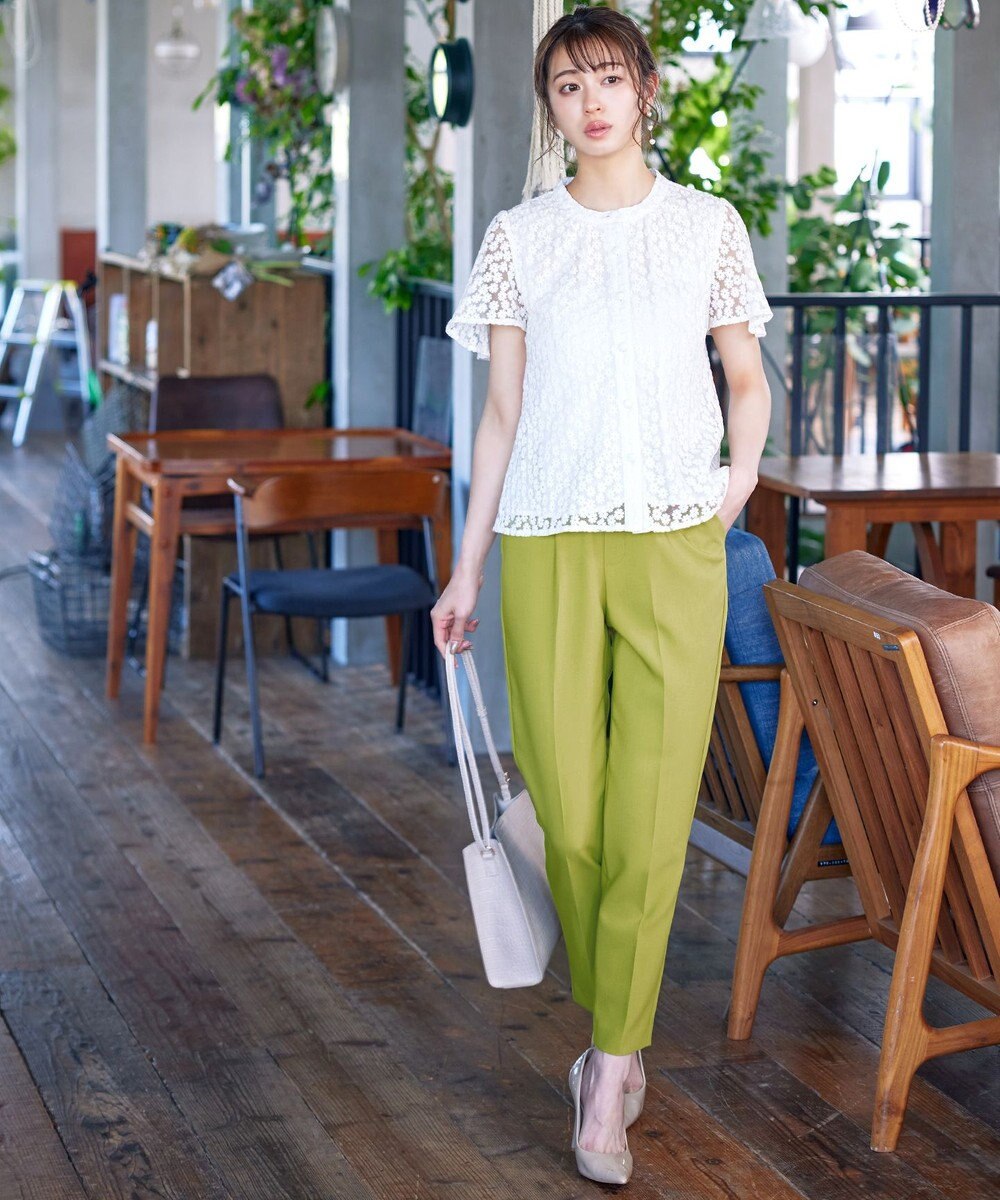 Tiaclasse 【洗える】テーパードパンツ 