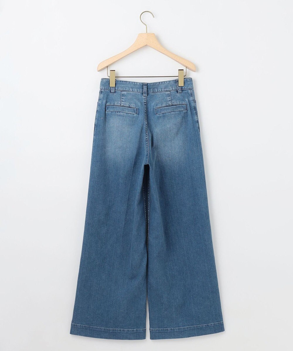 組曲 ワイドストレートデニム パンツ 