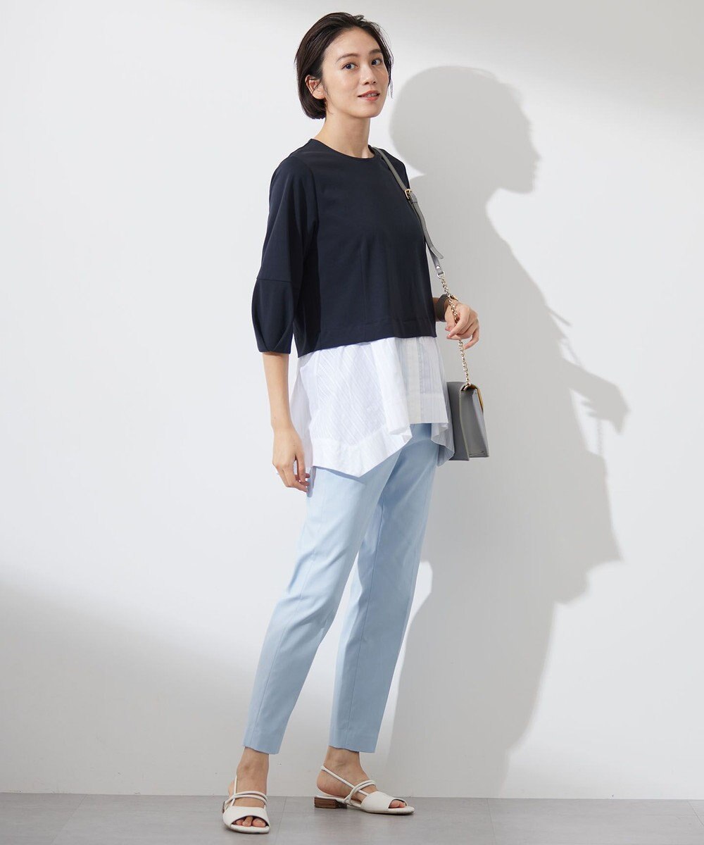 自由区 S 【洗える】カラミストライプコンビジャージ トップス 