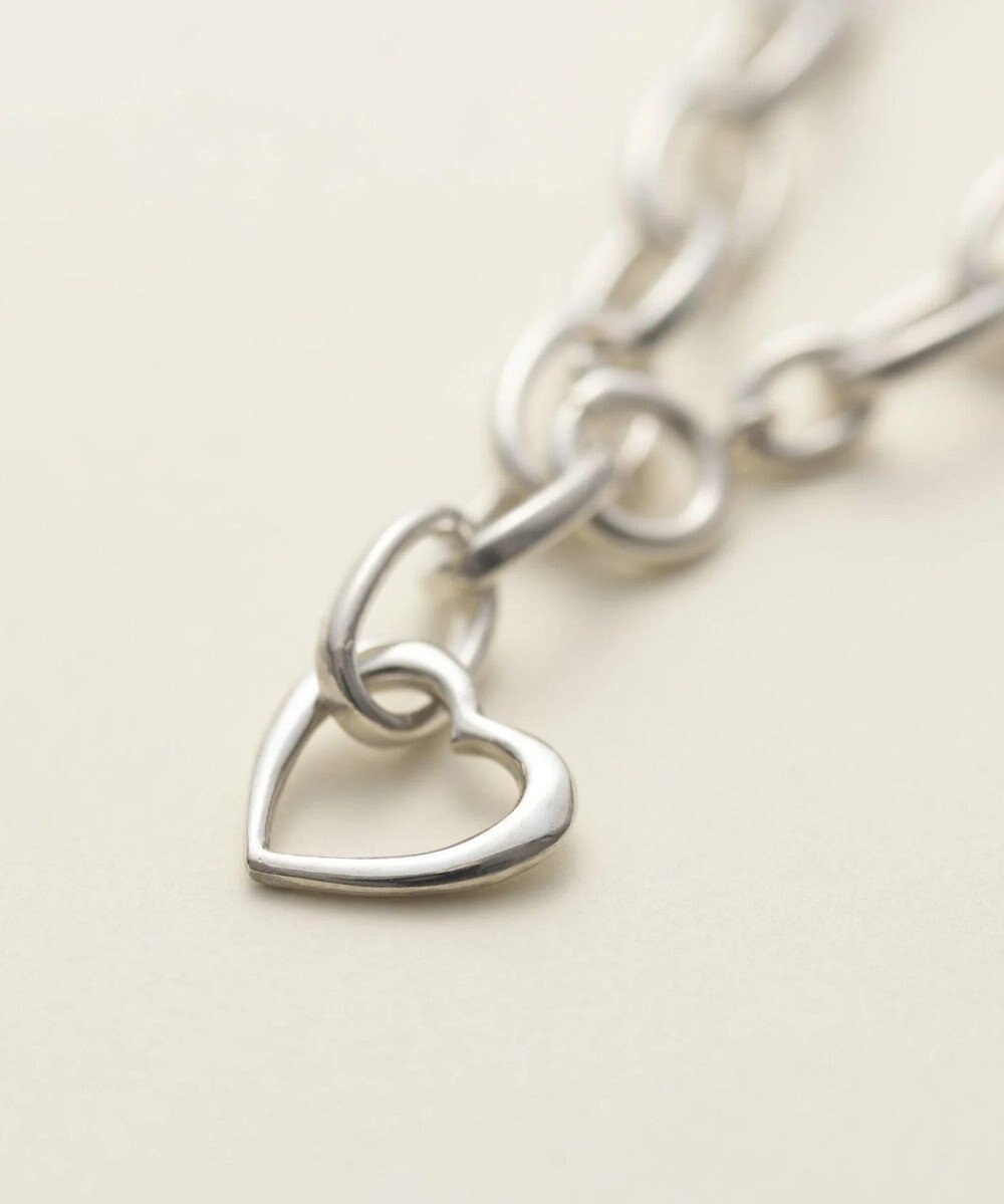 yoaa シルバー925 オープンハートネックレス 