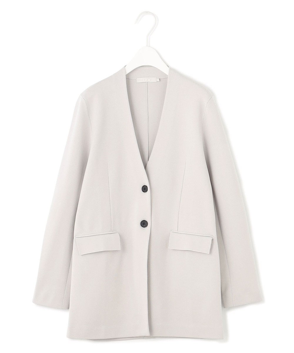 ICB 【洗える】シンセティックミラノリブ ニットジャケット 