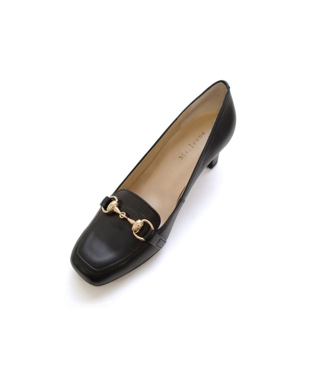 Pointer 日本製 ビット付きヒールアップローファー 