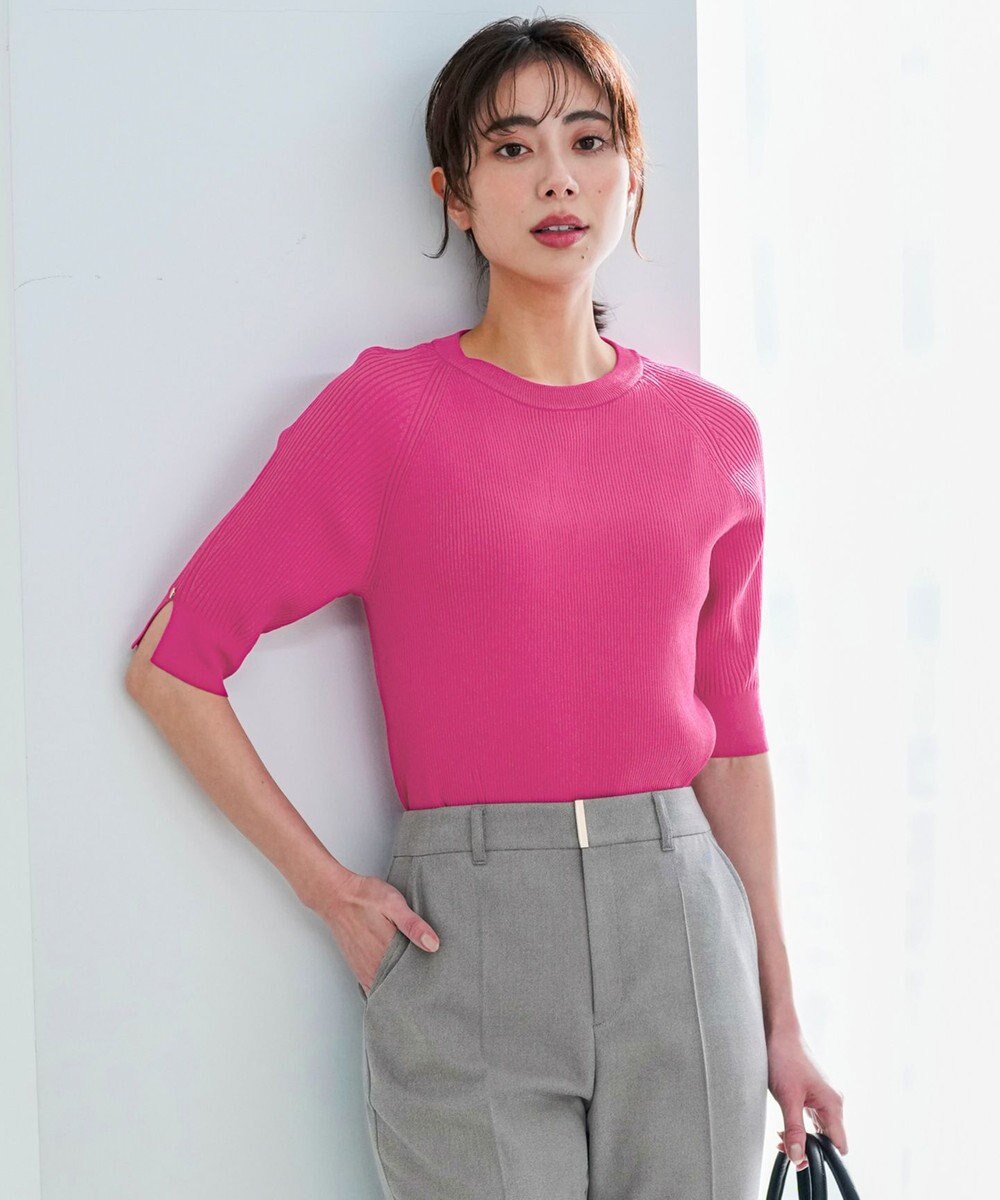 ANY SIS 【好印象ブライトニット】コクーンスリーブ ニット 