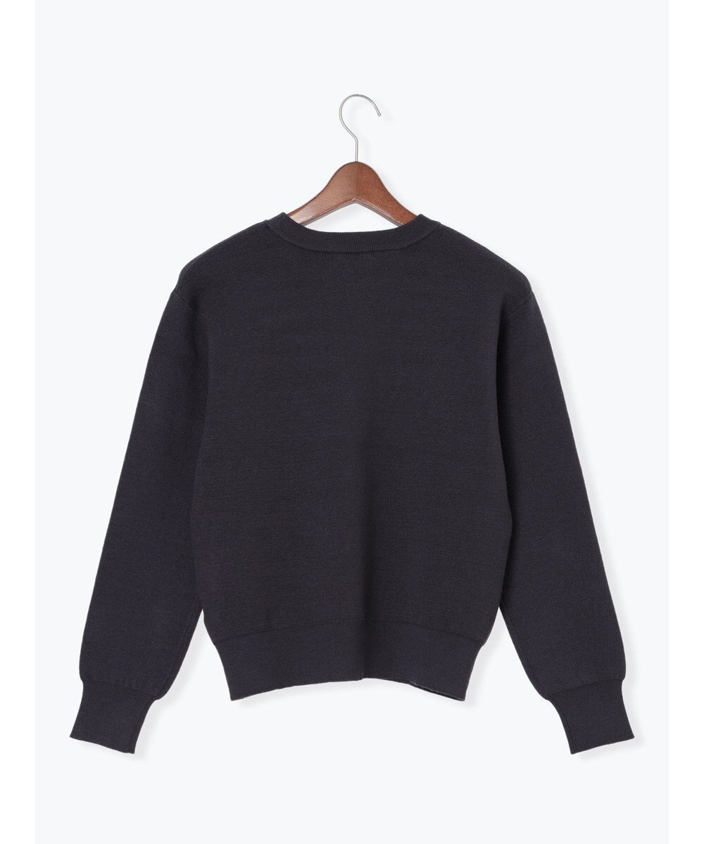 Te chichi パール&ウレタン刺繍ロゴニット 