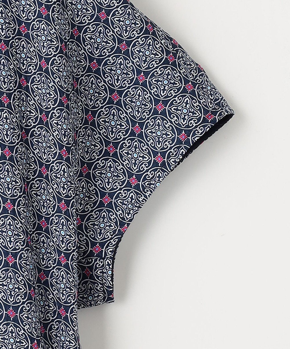 自由区 【洗える・XSサイズあり】アラベスクプリント  ワンピース 