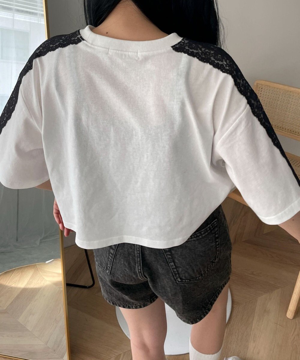 WEGO レースショルダーショートT 