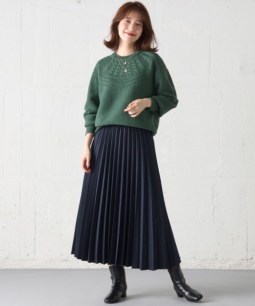 ANY 【洗濯機可能】ソフトアクリル求心ニット 