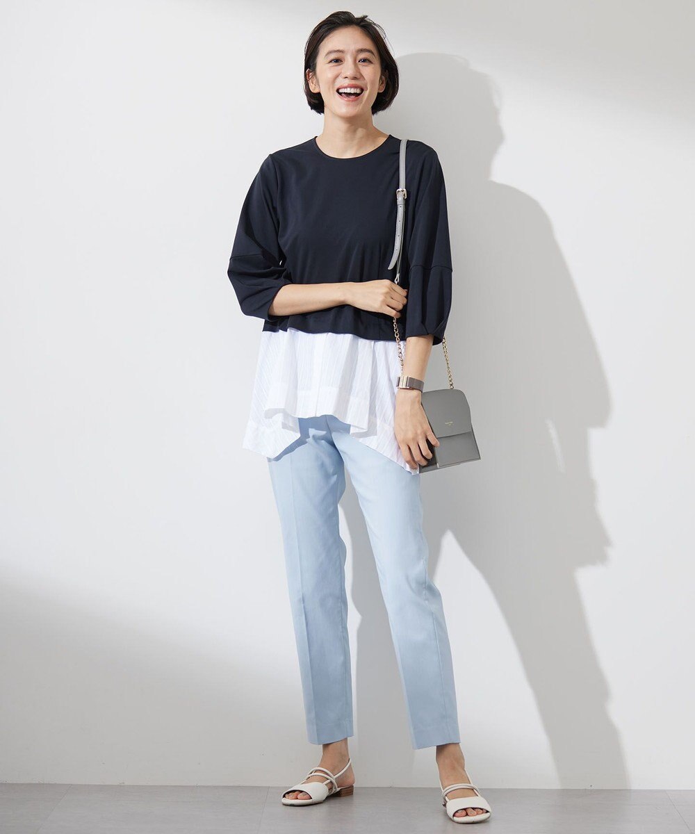 自由区 S 【洗える】カラミストライプコンビジャージ トップス 