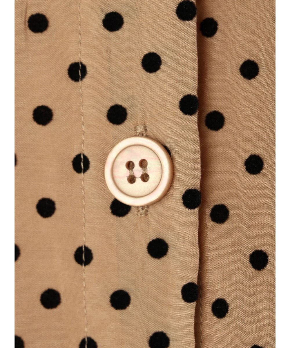 earth music&ecology ドットチュニック丈リボン付きワンピース 