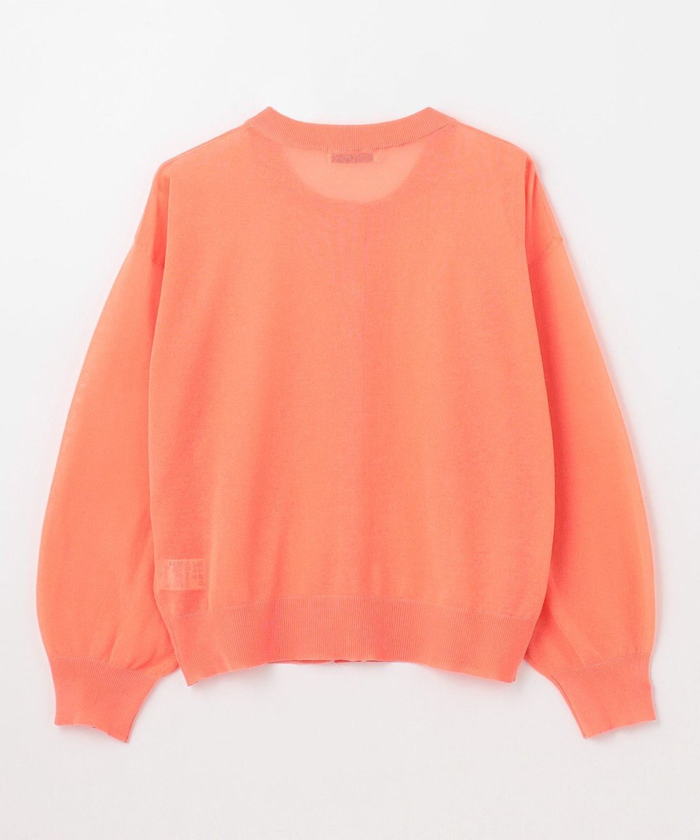 ANY L 【洗濯機可/アンチピリング/接触冷感】シアークルーネックカーディガン 