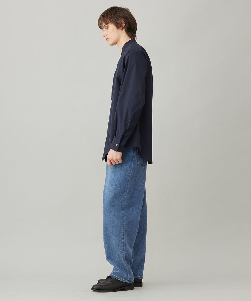 UNFILO MENS コンフォートシャツ バンドカラー 