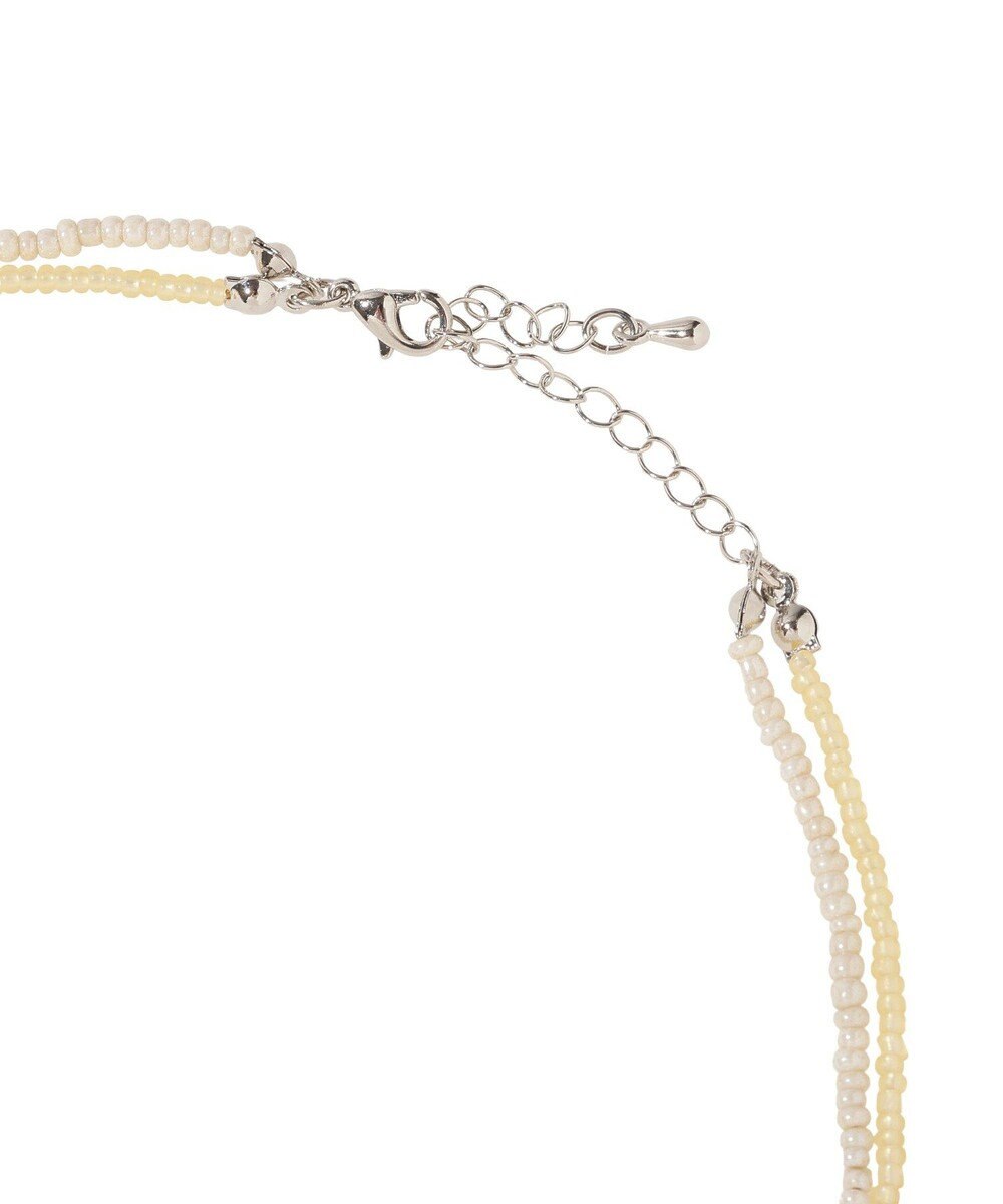 earth music&ecology ビーズ２連ネックレス 